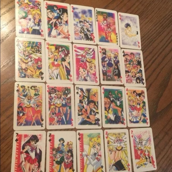 SailorMoon 2 Decks of Playing Cards & 6 Gold Cards - Picture 7 of 13